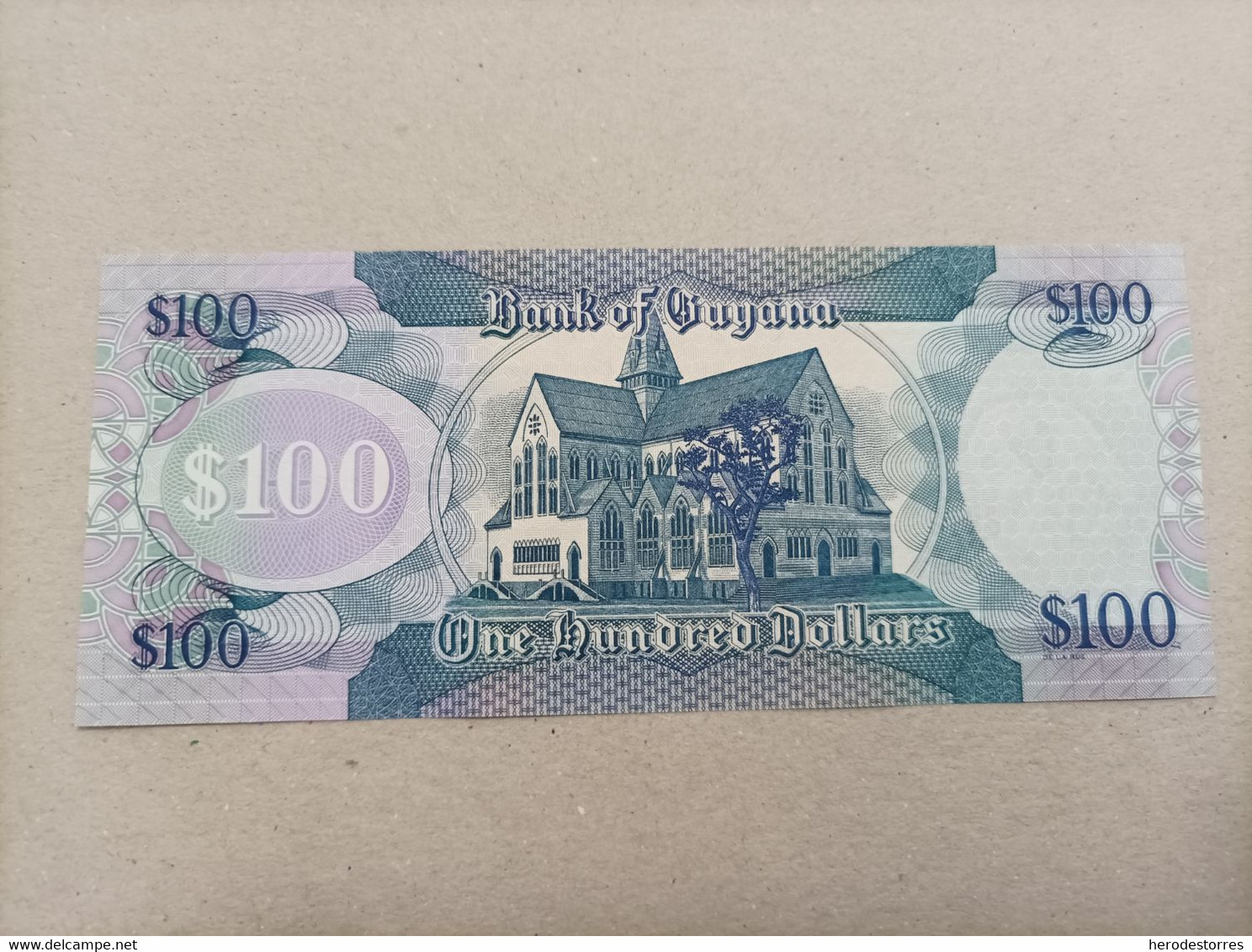 Billete De Guyana De 100 Dólares, Año 2006, UNC - Guyana