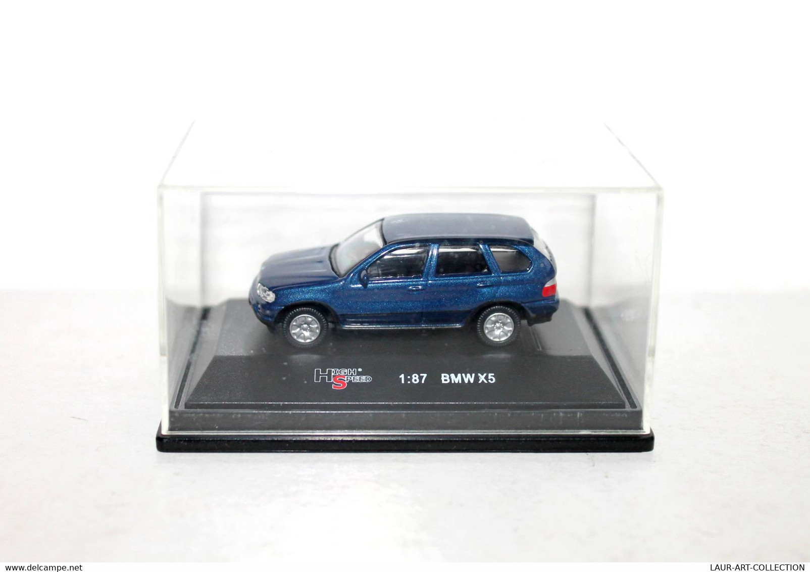 HIGH SPEED - BMW X5, BLEU - VOITURE AUTOMOBILE VEHICULE MINIATURE ECH: 1/87 - ANCIEN MODELE REDUIT (1712.51) - Echelle 1:87