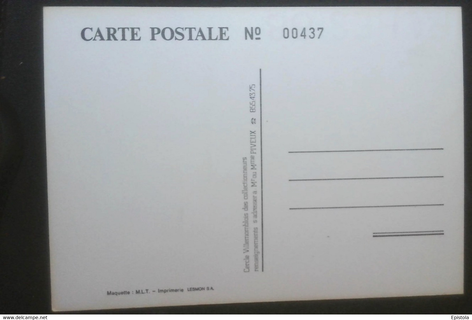 ►  1er BOURSE SALON De La CARTE  POSTALE -  VILLEMOMBLE 1983 (Tirage Limité) - Bourses & Salons De Collections