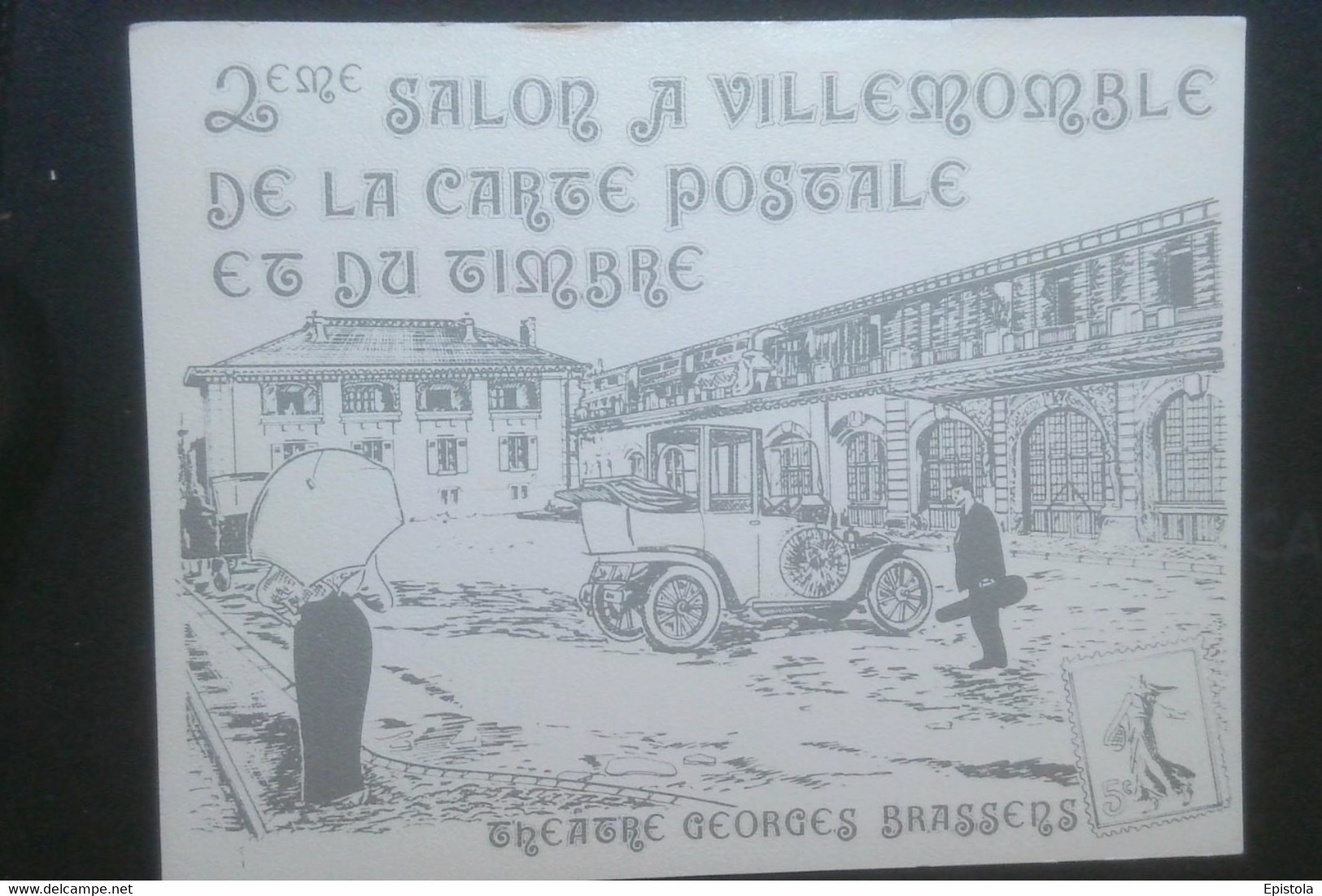 ► 2eme  BOURSE SALON  De La CARTE POSTALE Et Du TIMBRE - VILLEMOMBLE Timbre 1983, Rembrandt (Homme Dictant Une Lettre) - Bourses & Salons De Collections