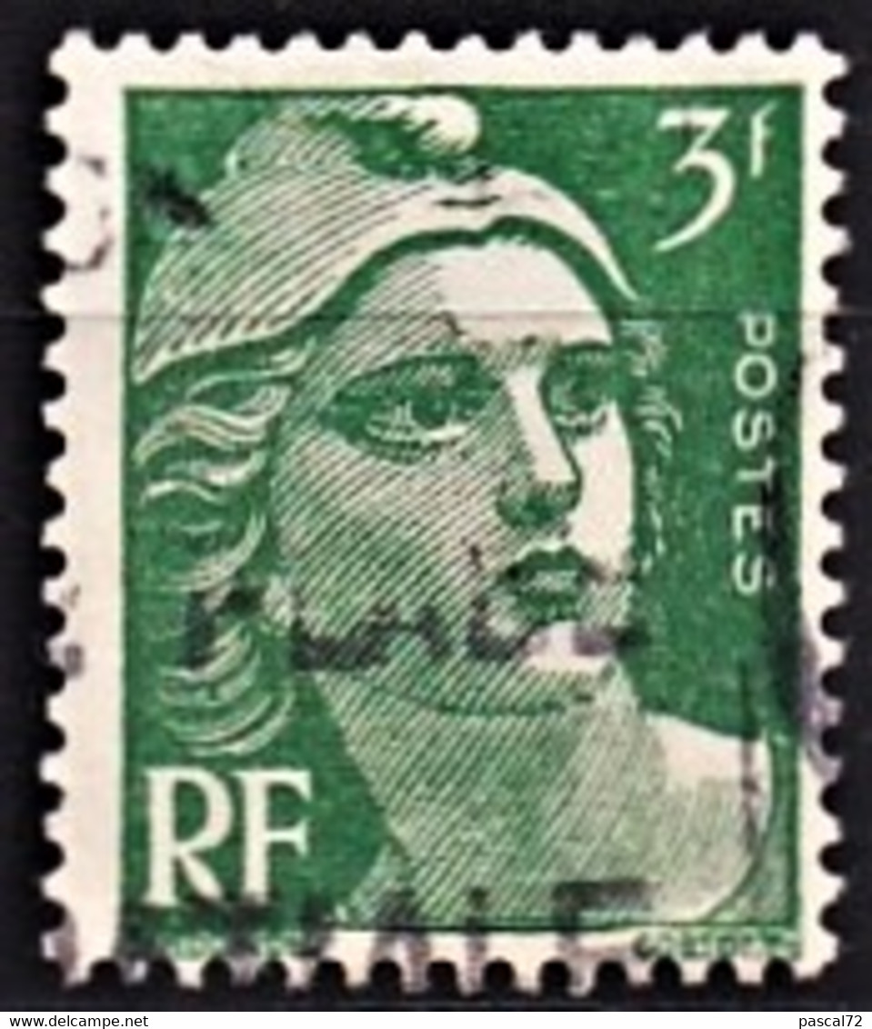 1945-47 Y&T N° 716A Variété Vert Foncé Oblitéré - Usati