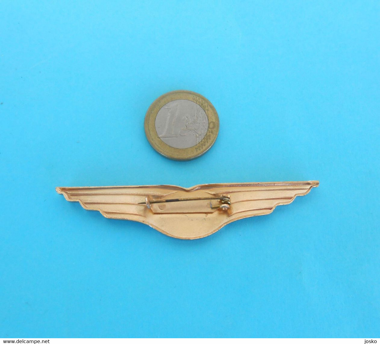 CSA (Czech Airlines) - Vintage Pilot Wings Badge * Airline Airways Plane Avion Czech Republic Slovak R. Slovakia - Crew-Abzeichen