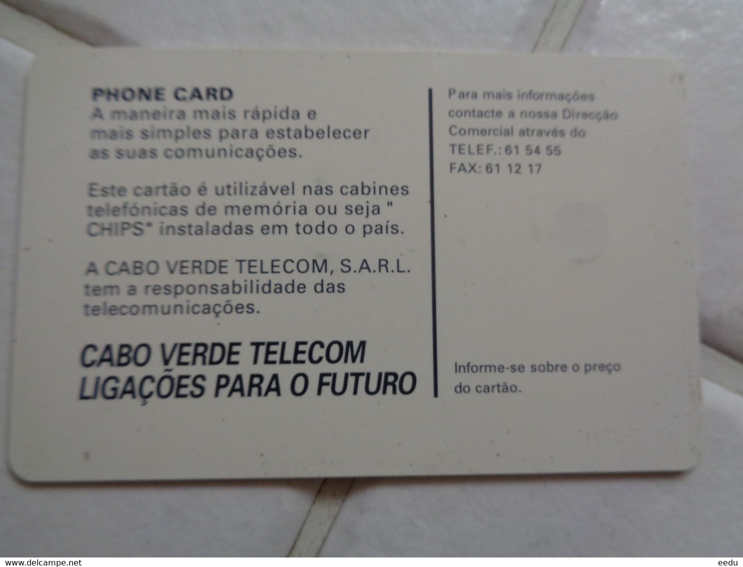 Cape Verde Phonecard - Cap Vert