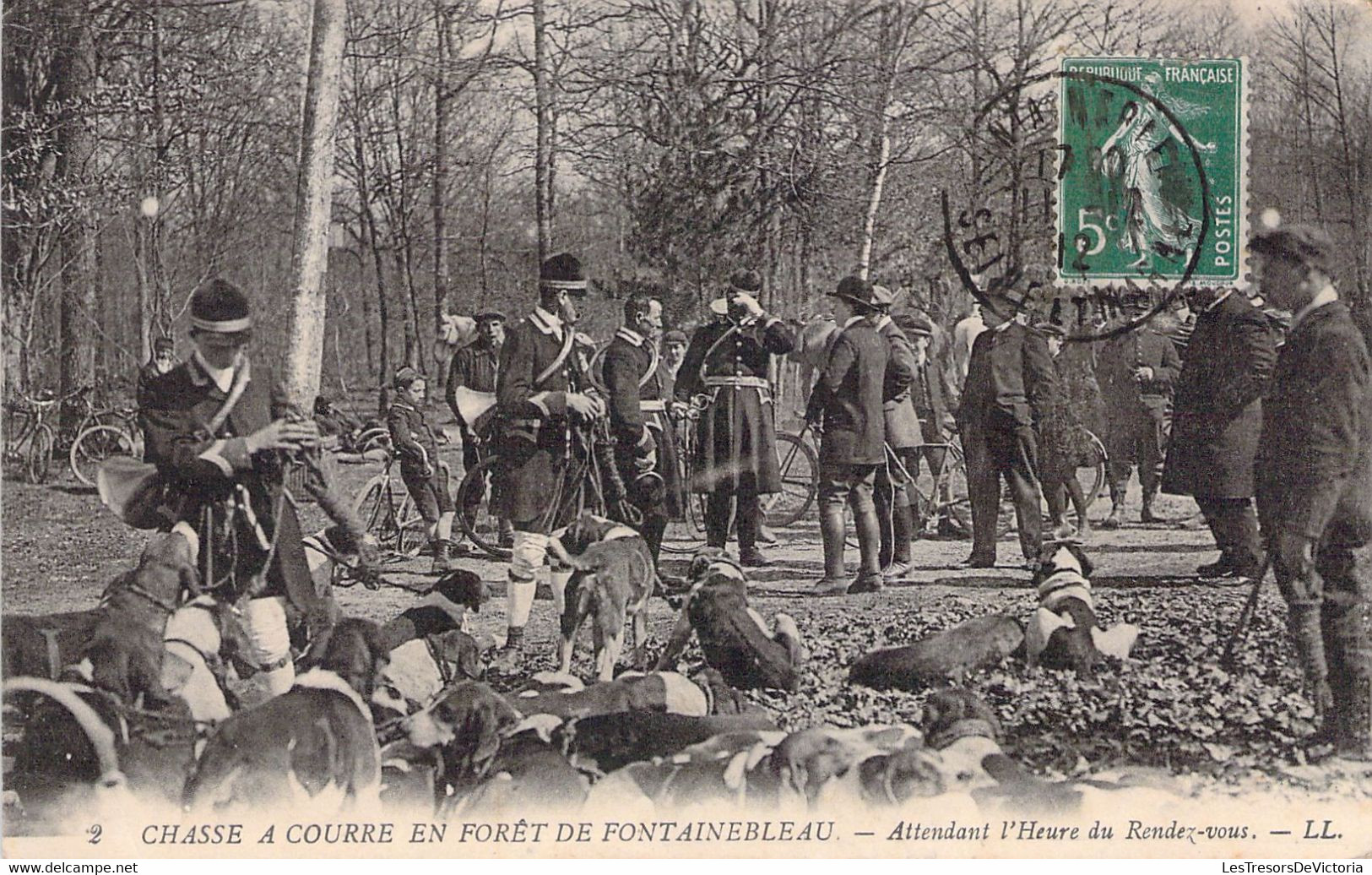 CPA - FRANCE - Chasse - Chasse à Courre - Forêt De Fontainebleau - Attendant L'Heure Du Rendez Vous - LL - Caccia