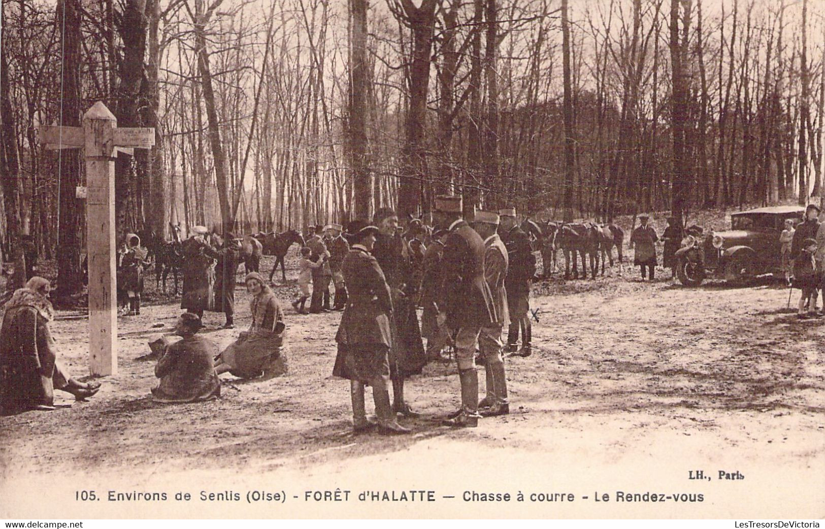 CPA - FRANCE - Chasse - Chasse à Courre - Equipage D'Halatte - Le Rendez Vous - Jagd