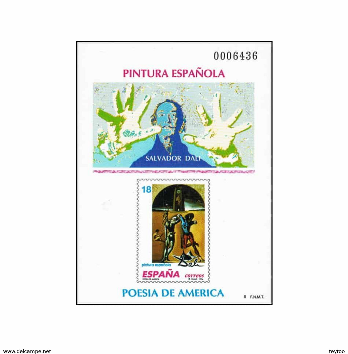 P0032# España 1994.PA. Pintura Española. Salvador Dalí (M) - ED P32 - Ensayos & Reimpresiones