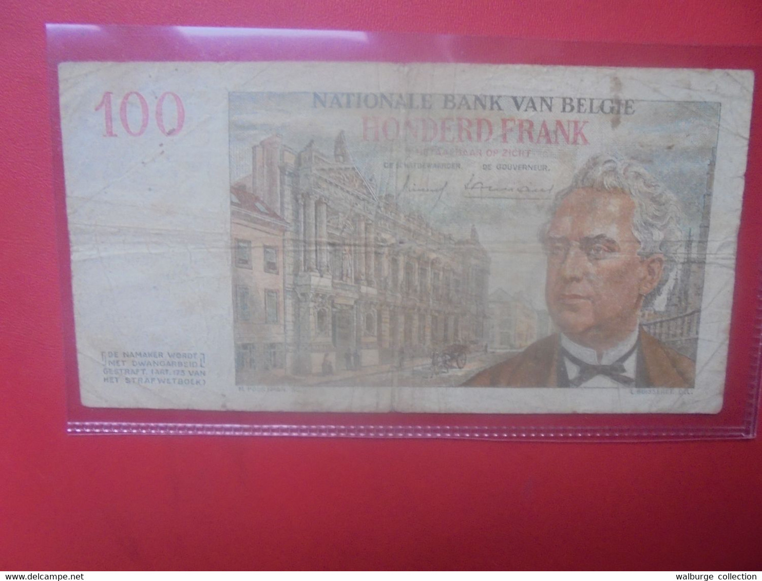 BELGIQUE 100 Francs 1958 Circuler (B.28) - 100 Francos