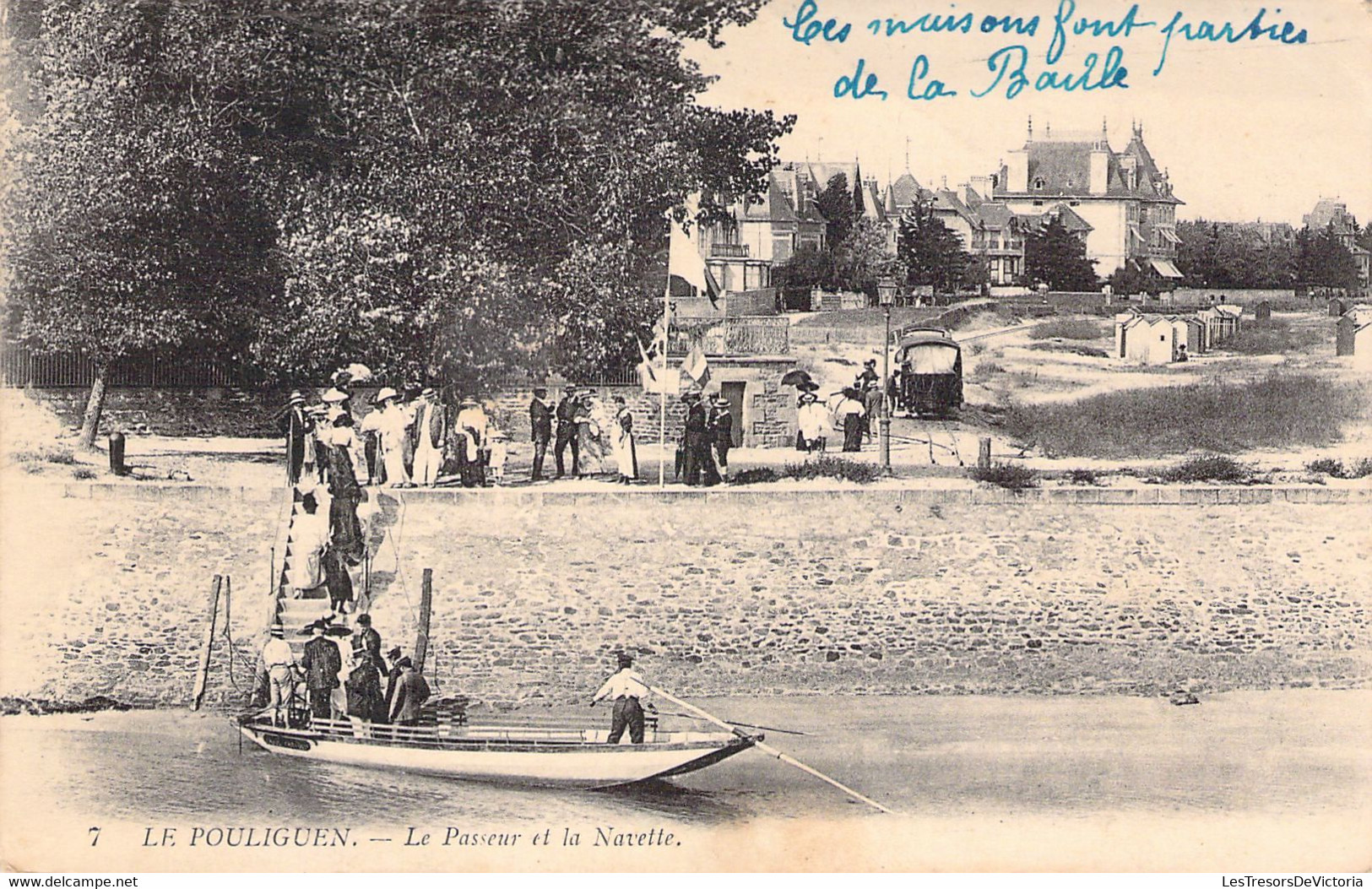 CPA - FRANCE - 44 - LE POULIGUEN - Le Passeur Et La Navette - Animée - Le Pouliguen