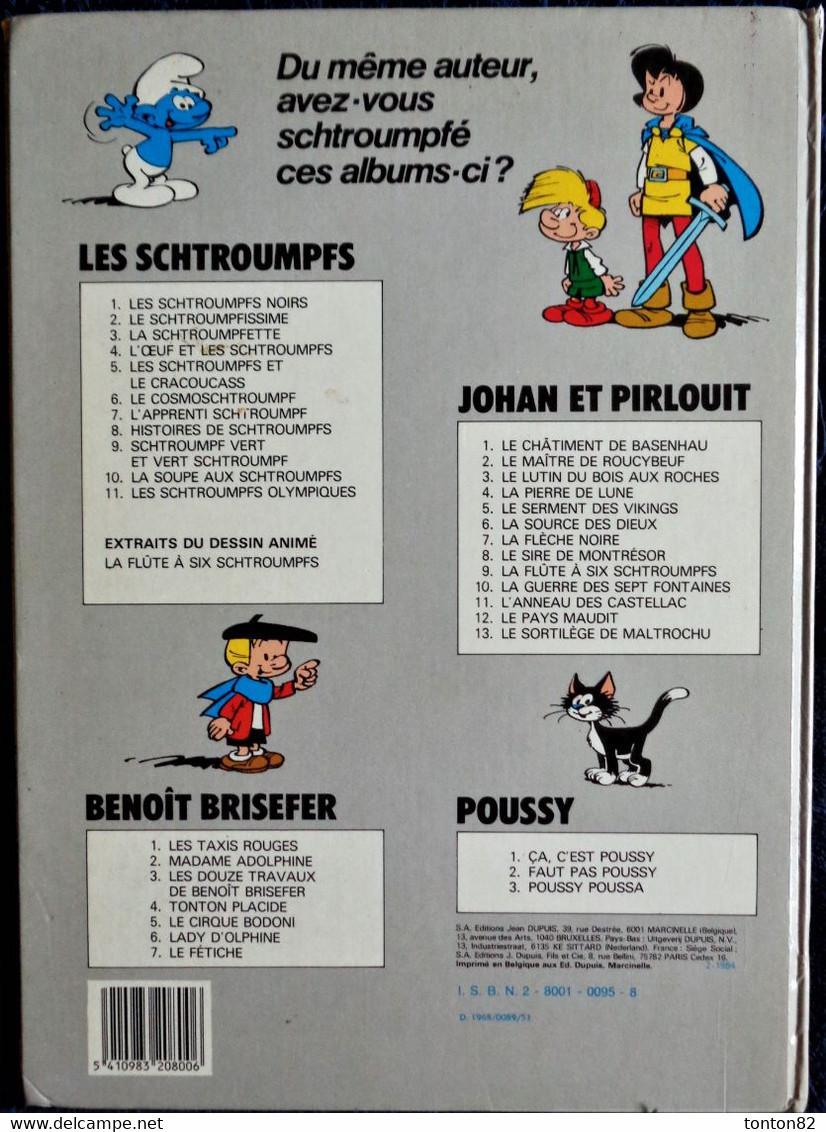 Peyo - Johan N° 1 - Le Châtiment De BASENHAU - Éditions Dupuis - ( 1985 ) . - Johan Et Pirlouit