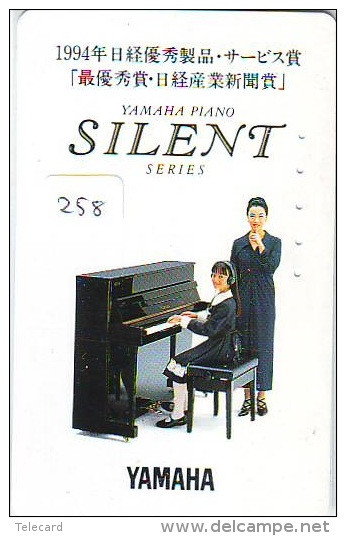 Télécarte Japon * Musique * PIANO * (258) Japan Music Phonecard * KLAVIER Musik Telefonkarte * YAMAHA - Musique