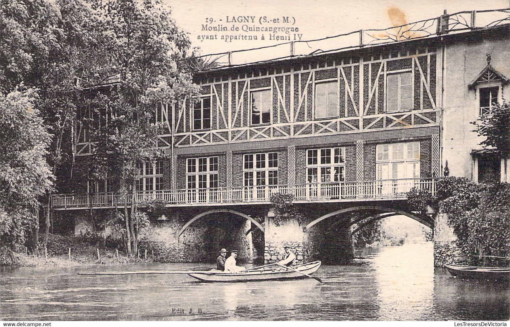 CPA - FRANCE - 77 - LAGNY SUR MARNE - Moulin De Quincangrogne Ayant Appartenu à Henri IV - Barque - Lagny Sur Marne