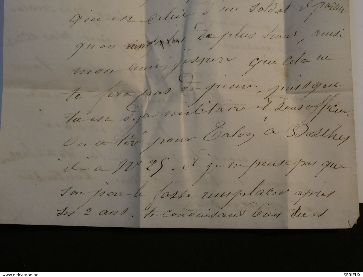 C FRANCE BELLE LETTRE RARISSIME AFFRANCH. MILITAIRE EXCLUSIF 24 MARS 1851 +2 X  CERES N°1 +TROYES ORLEANS++++ - 1849-1850 Cérès