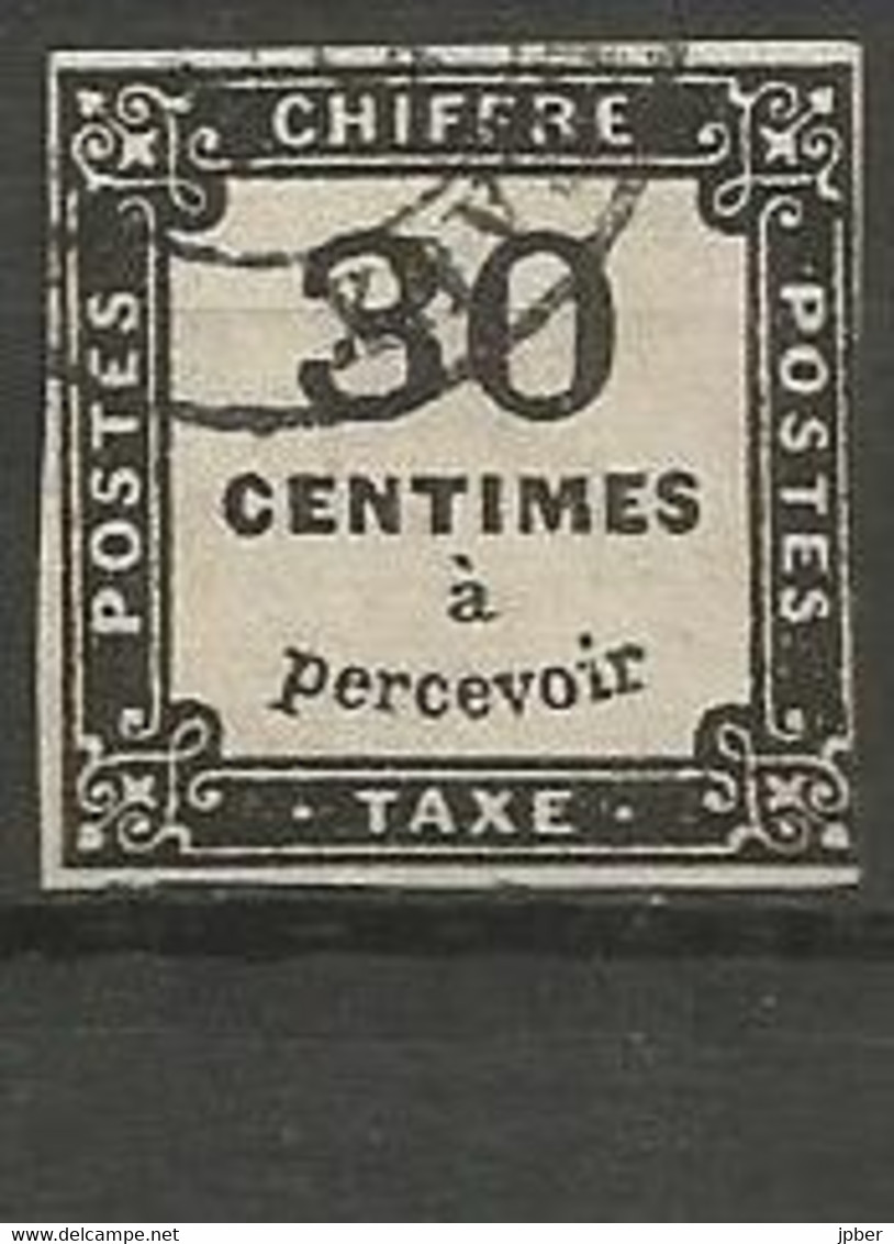France - Timbres-Taxe - N° 6  - 30 C. Noir - 1859-1959 Used