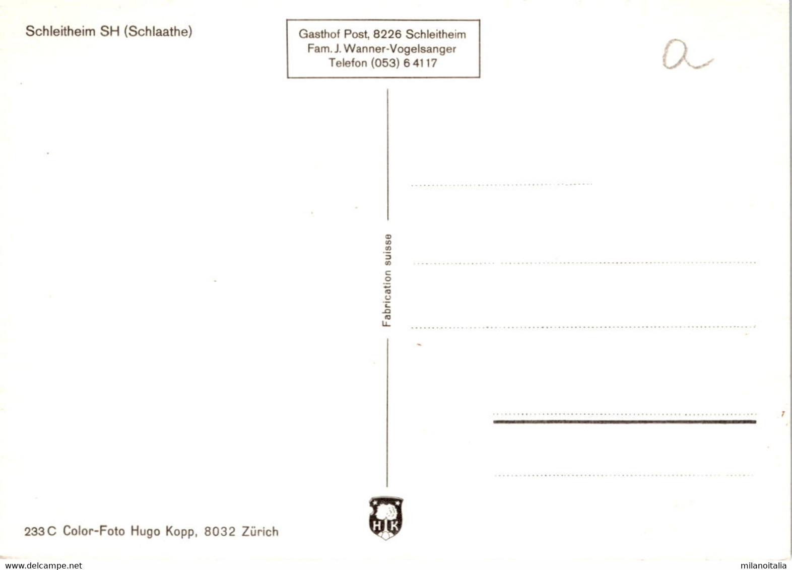 Schleitheim SH (Schlaathe) (233) (a) - Schleitheim