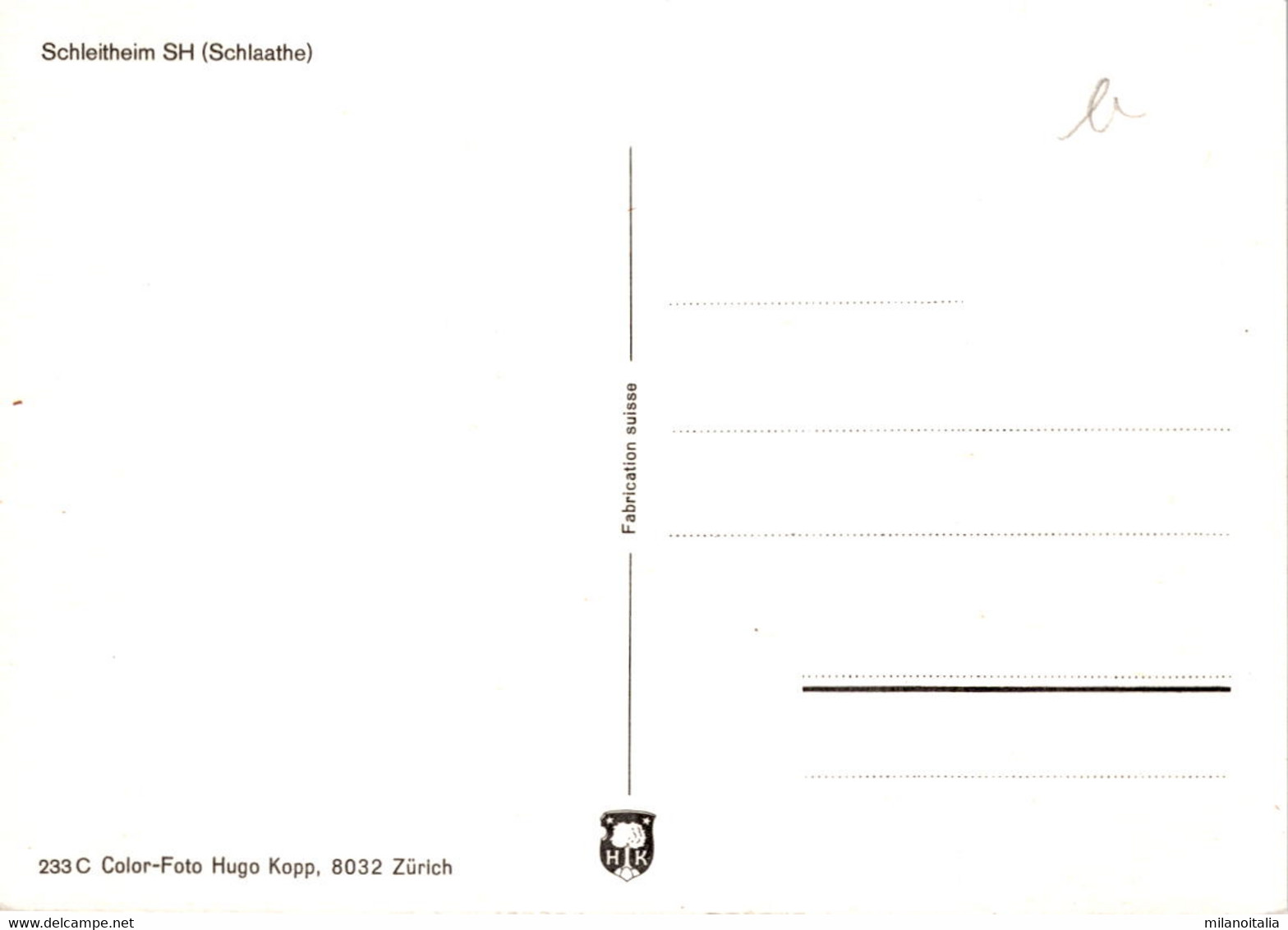 Schleitheim SH (Schlaathe) (233) (b) - Schleitheim