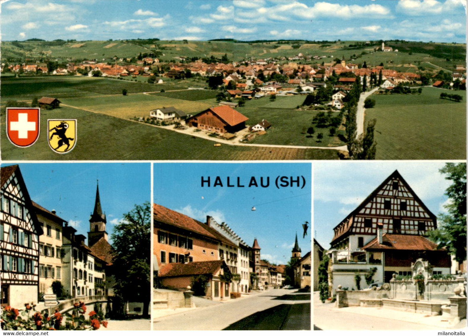 Hallau / SH - 4 Bilder (37143) * 4. 10. 1970 - Hallau