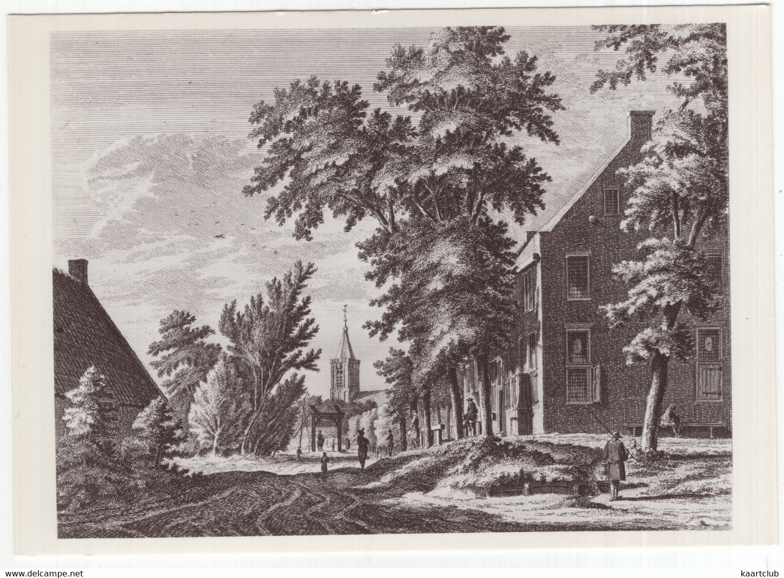 Gezicht Op Naarden, Logement Sandtbergen - (Hendrik Spilman, 1721-1784)  - (Nederland/Noord-Holland) - Naarden