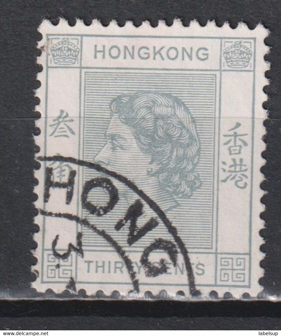 Timbre Oblitéré De Hong Kong De 1954 N°181 - Usados