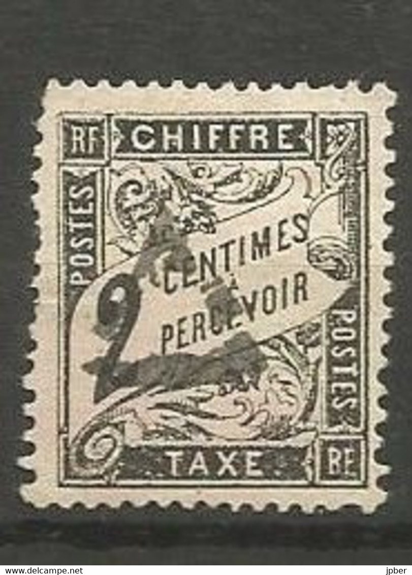 France - Timbres-Taxe - N° 11 - 2 C. Noir - Cachet Triangulaire - 1859-1959 Afgestempeld