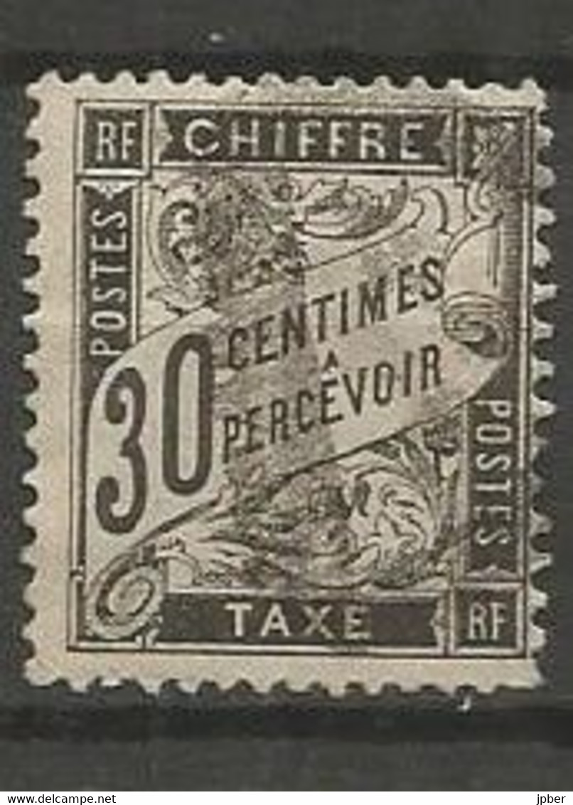 France - Timbres-Taxe - N° 18 - 30 C. Noir - Cachet Triangulaire - 1859-1959 Afgestempeld