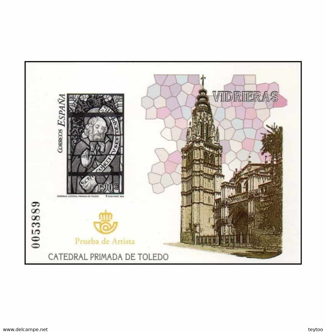 P0085# España 2004. PA Vidrieras De La Catedral De Toledo (M) - ED P85 - Probe- Und Nachdrucke