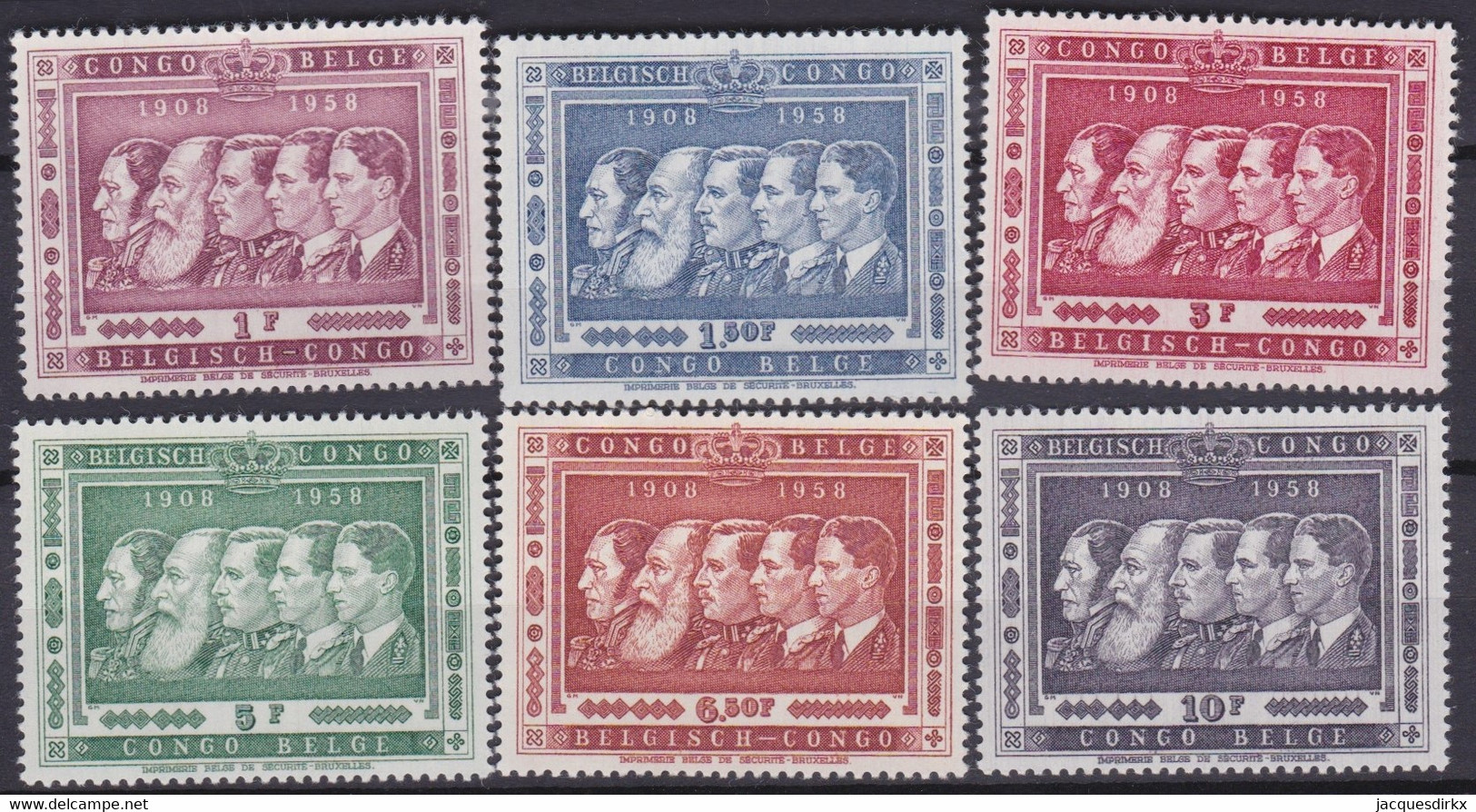 Congo    .   OBP   .    344/349    .   **    .    Postfris   .   /  .  Neuf Avec Gomme Et SANS Charnière - Unused Stamps