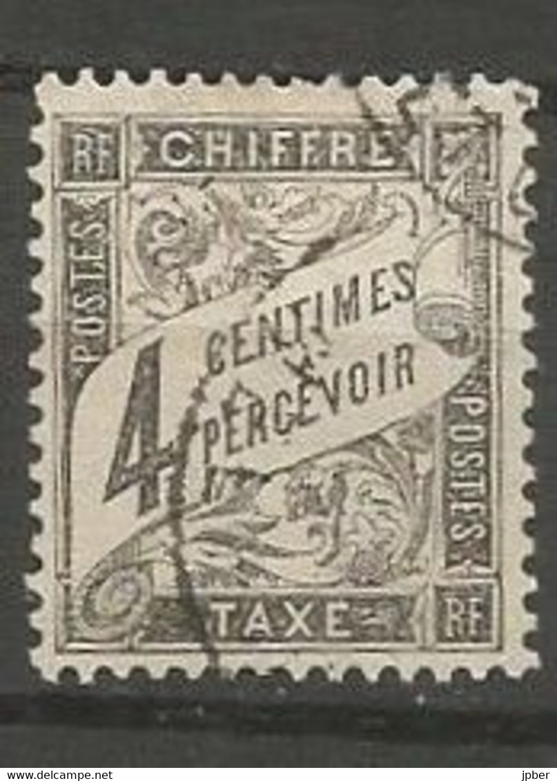 France - Timbres-Taxe - N° 13 - 4 C. Noir - Obl. - 1859-1959 Usati