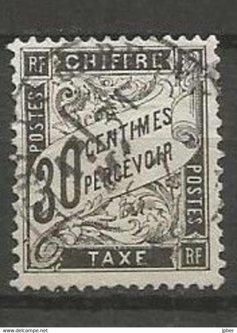 France - Timbres-Taxe - N° 18 - 30 C. Noir - Obl. - 1859-1959 Oblitérés