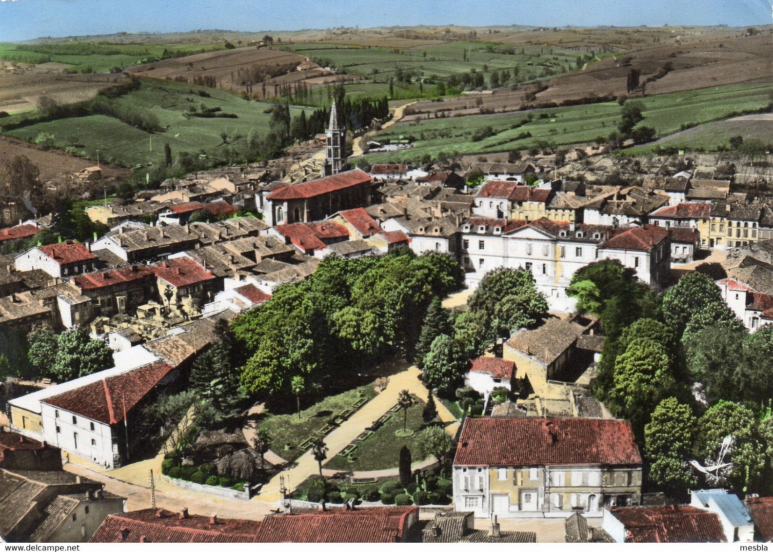 CPSM -   LEZAT - Sur - LEZE  (09)   Vue Générale - Lezat Sur Leze