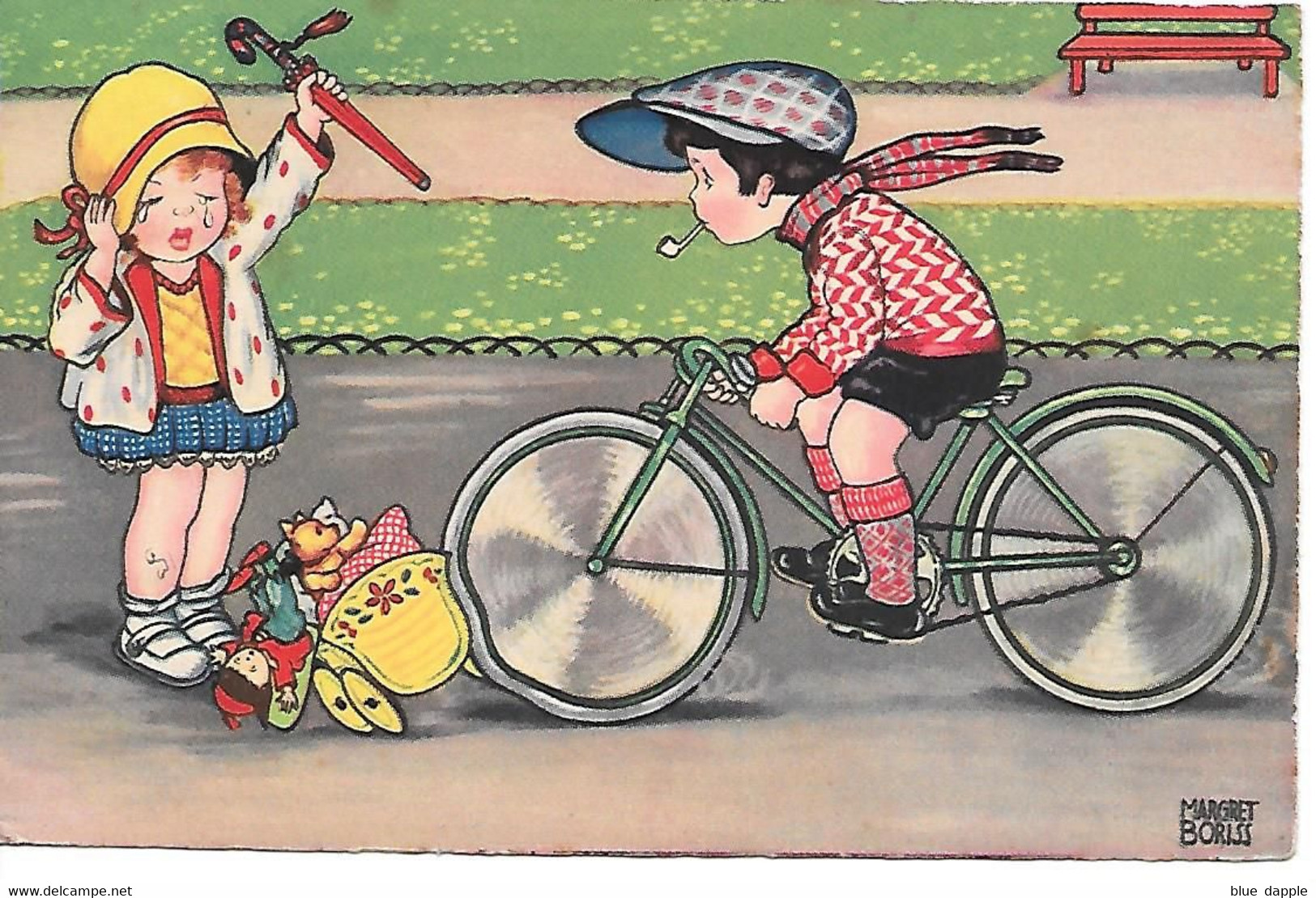 Illustrator - Margret Boriss - Bicycle, Vélo, Bicicletta, Fahrrad, Children, Enfants, Bambini, Ours En Peluche, Teddy - Boriss, Margret
