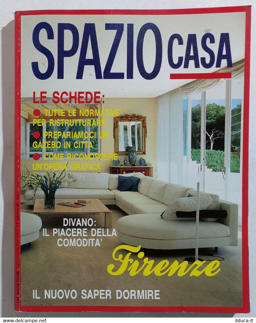 16937 SPAZIO CASA 1991 N. 9 - Firenze / Divano - Casa, Giardino, Cucina