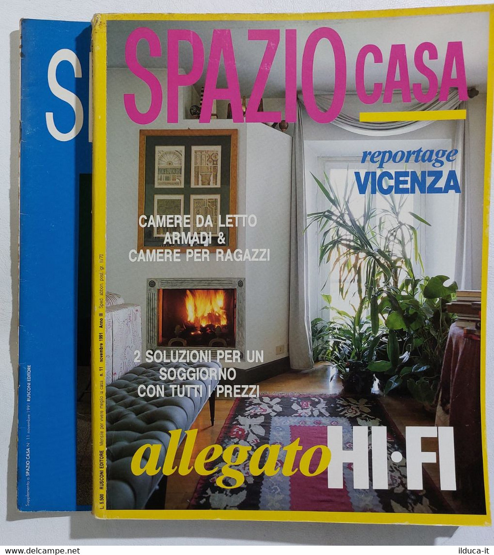 16939 SPAZIO CASA 1991 N. 11 - Vicenza / Camere + Allegato Hi-Fi - Casa, Giardino, Cucina