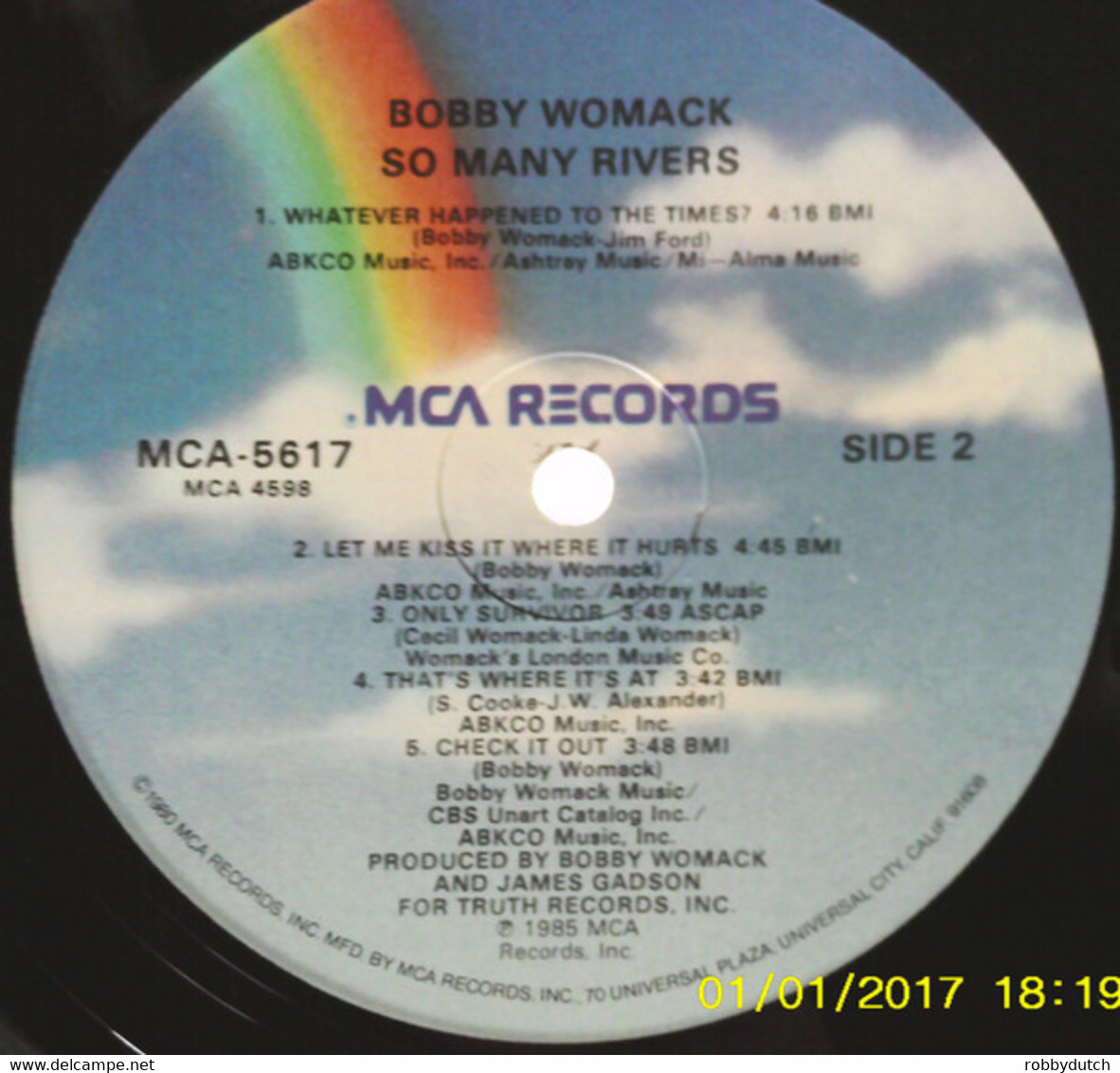 * LP *  BOBBY WOMACK - SO MANY RIVERS (USA 1985 EX-) - Soul - R&B