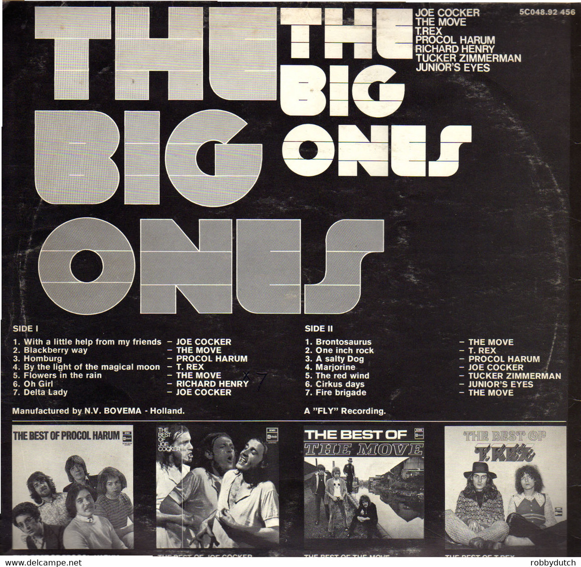 * LP *  THE BIG ONES - JOE COCKER / THE MOVE / T.REX / PROCUL HARUM A.o. - Compilaties