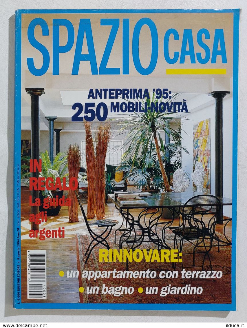 17036 SPAZIO CASA 1994 N. 8 - Rinnovare Bagno E Giardino - Maison, Jardin, Cuisine