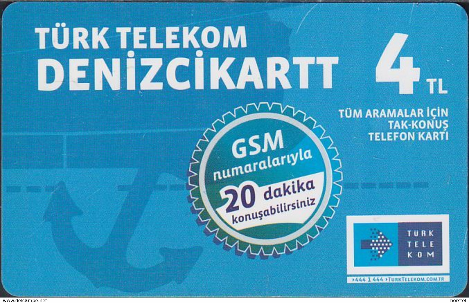 Turkey Chip GSM Türk Telekom  Denizcikartt 4 TL - Türkei