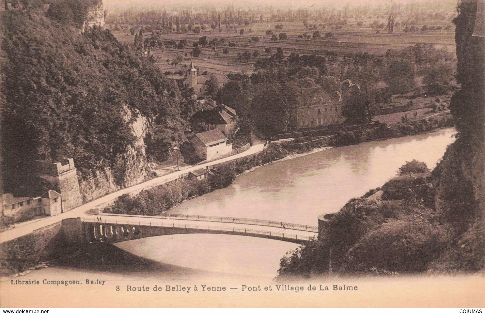 73 - YENNE - S05252 - Route De Belley - Pont Et Village De La Balme - L3 - Yenne
