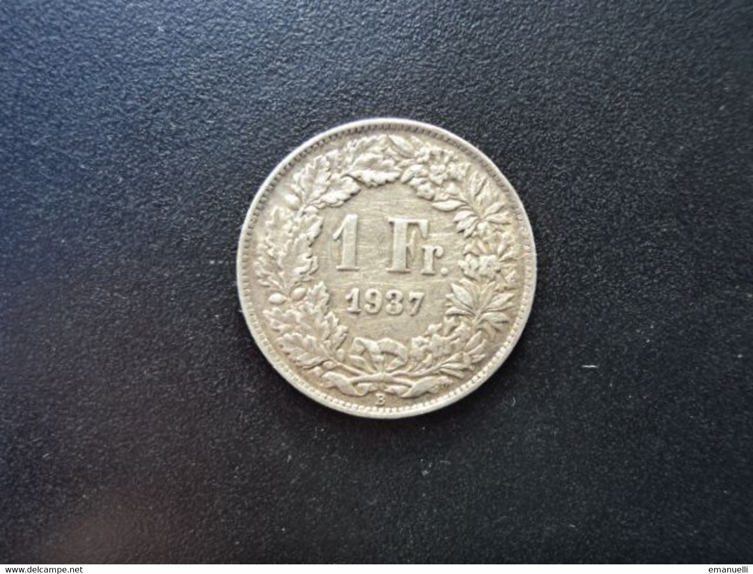 SUISSE : 1 FRANC  1937 B *   KM 24      TTB - 1 Franken