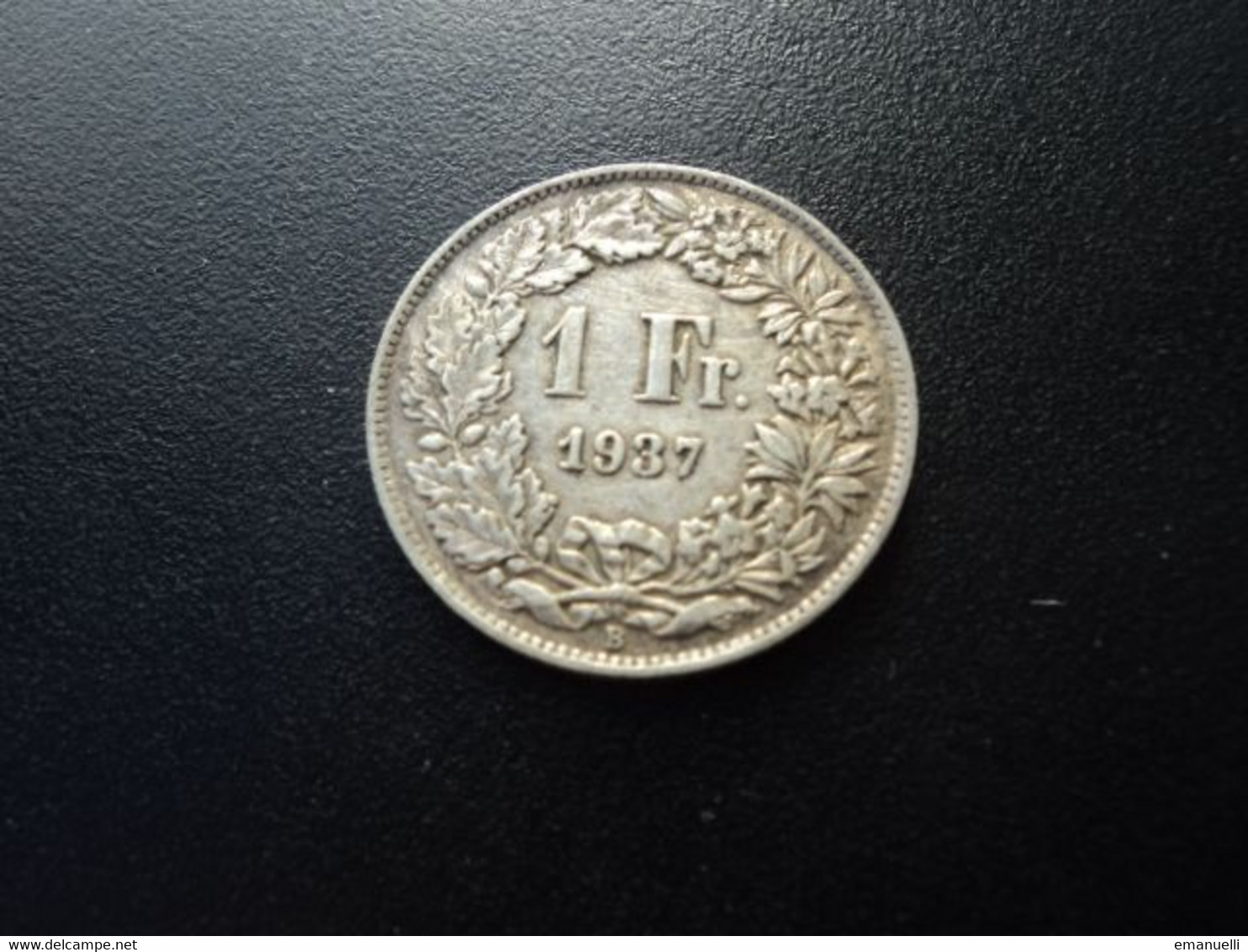 SUISSE : 1 FRANC  1937 B *   KM 24      TTB - 1 Franc