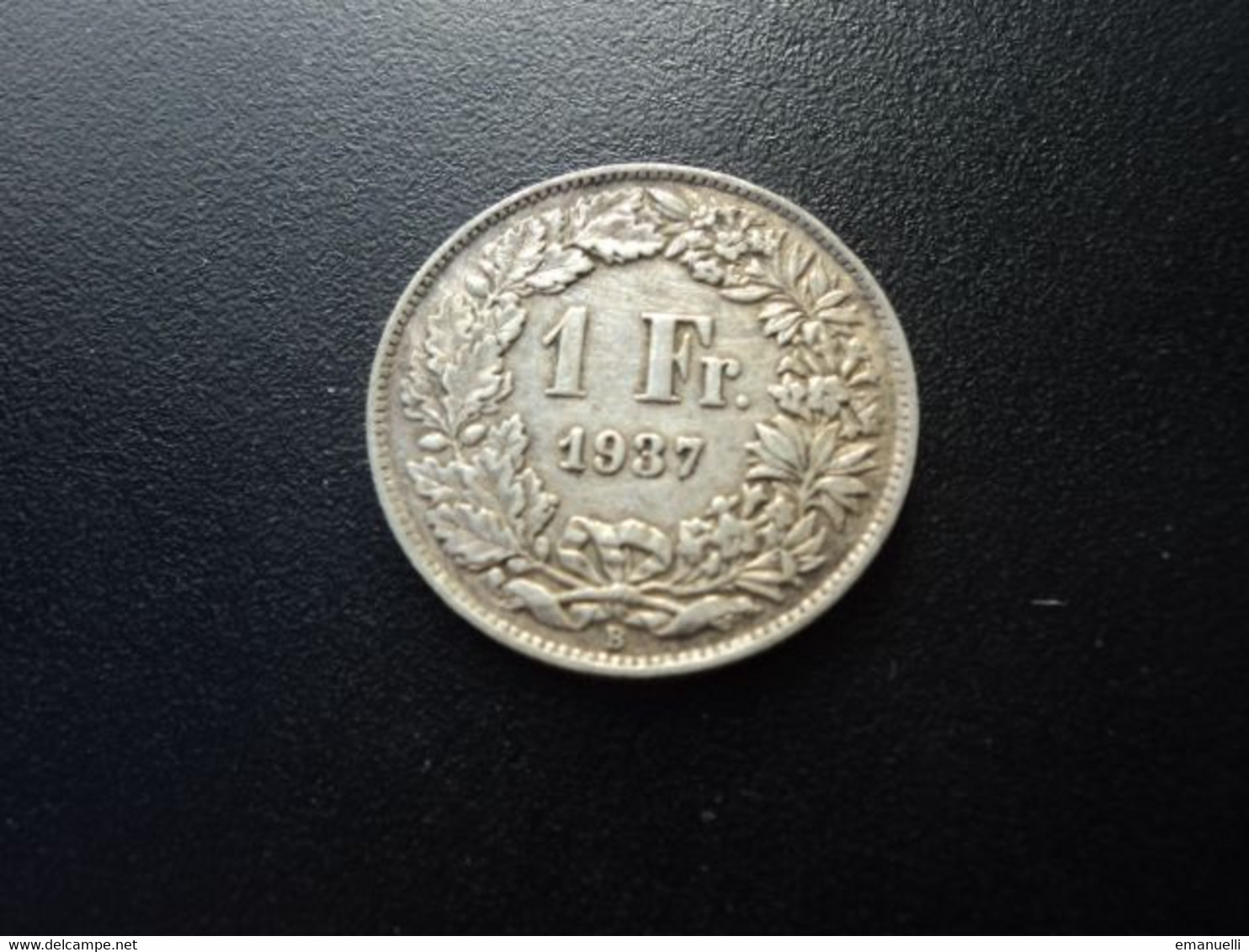 SUISSE : 1 FRANC  1937 B *   KM 24      TTB - 1 Franken