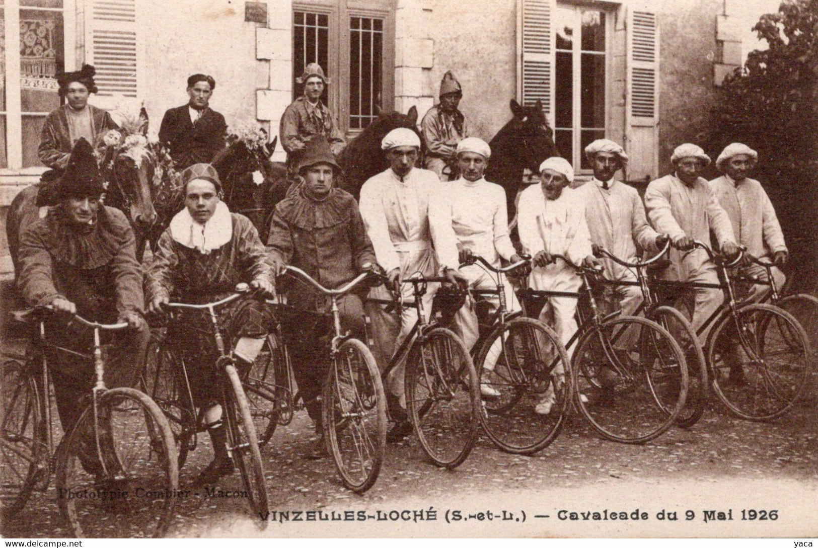Vinzelles Loché Course De Vélo Cavalcade 1926 - Manifestazioni