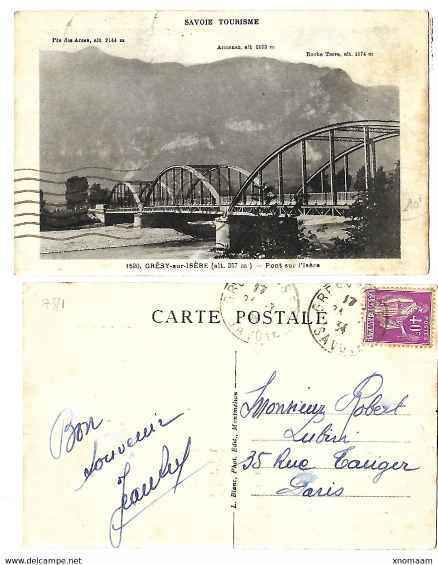 73 - Gresy Sur Isère - Pont Sur L'Isère  (Vbie) - Gresy Sur Isere
