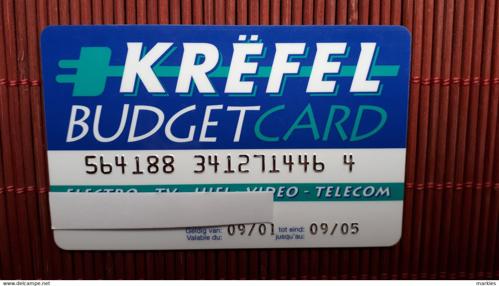 Krefel Budgetcard Personilized 2 Scans Rare - Onbekende Oorsprong