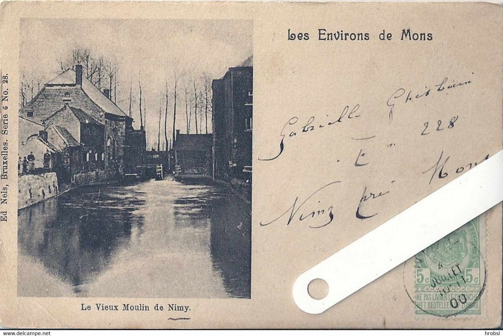 Belgique Hainaut Mons , Vieux Moulin De Nimy, Ed Nels Série 6, N 28 - Mons