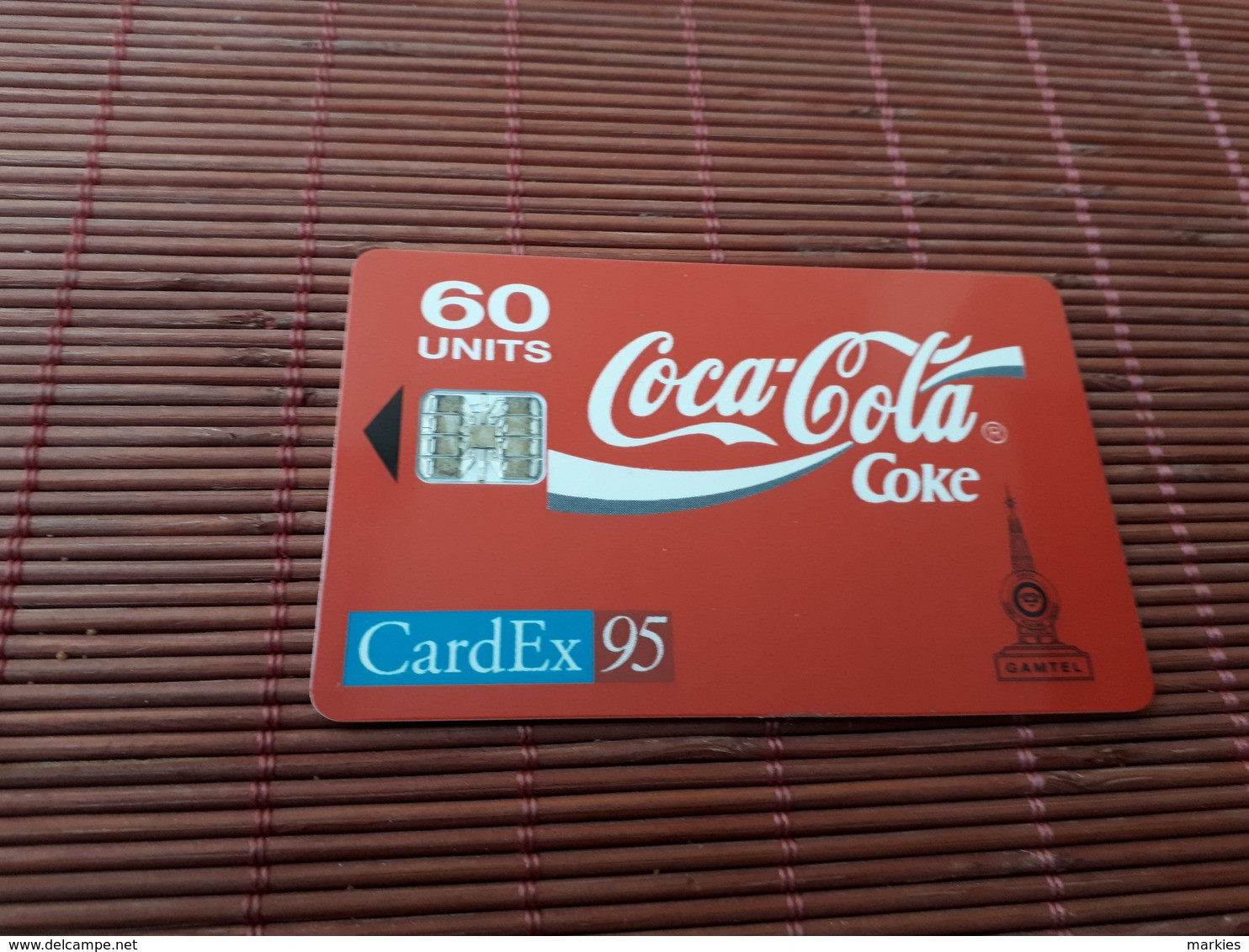 Phonecard Coca-Cola Cardex 95 (Mint,New) Rare - Gambie