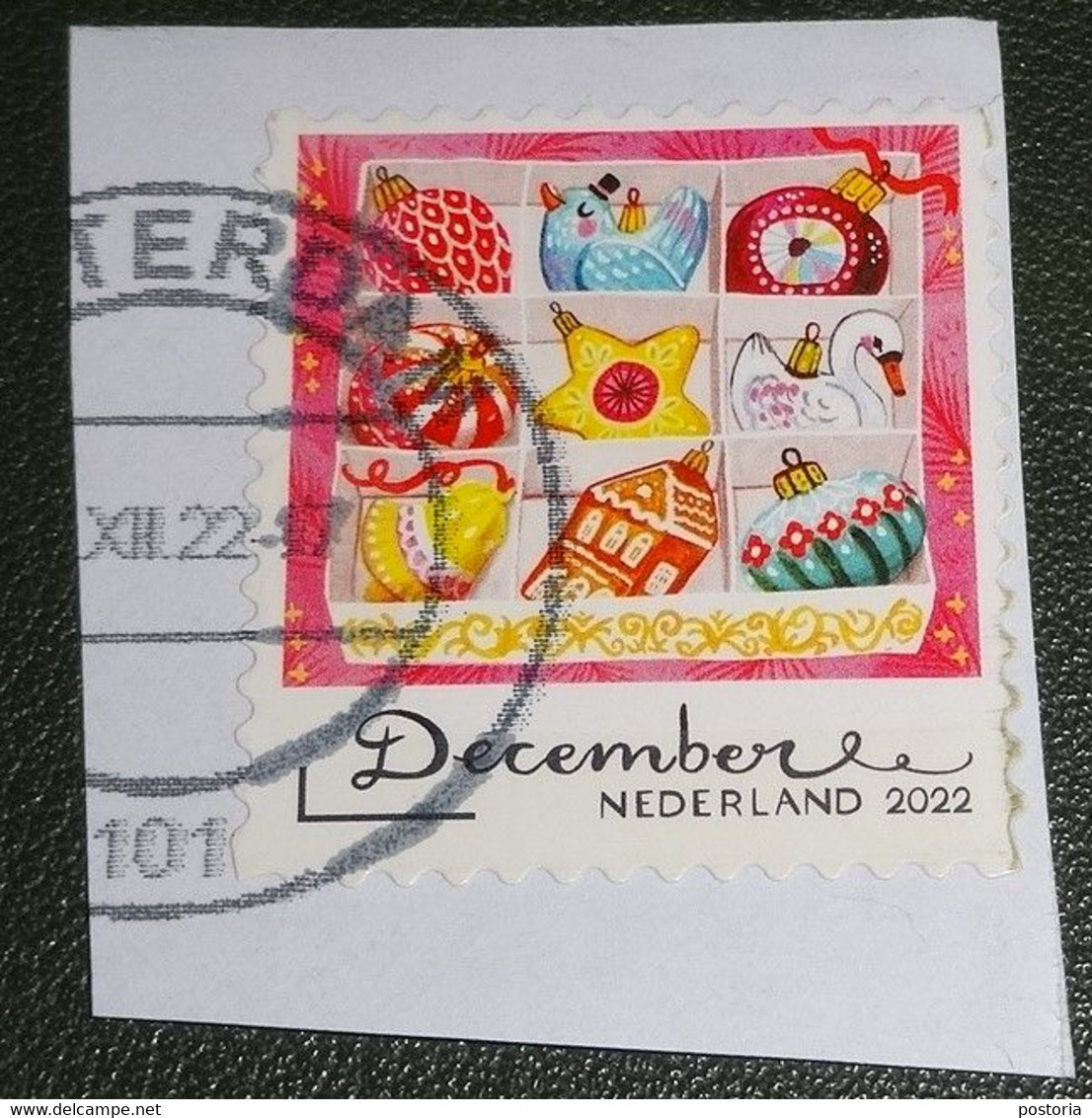 Nederland - NVPH - 2022 - Gebruikt Onafgeweekt -  Decemberzegel - December - Kerst - Kerstversiering - Usati