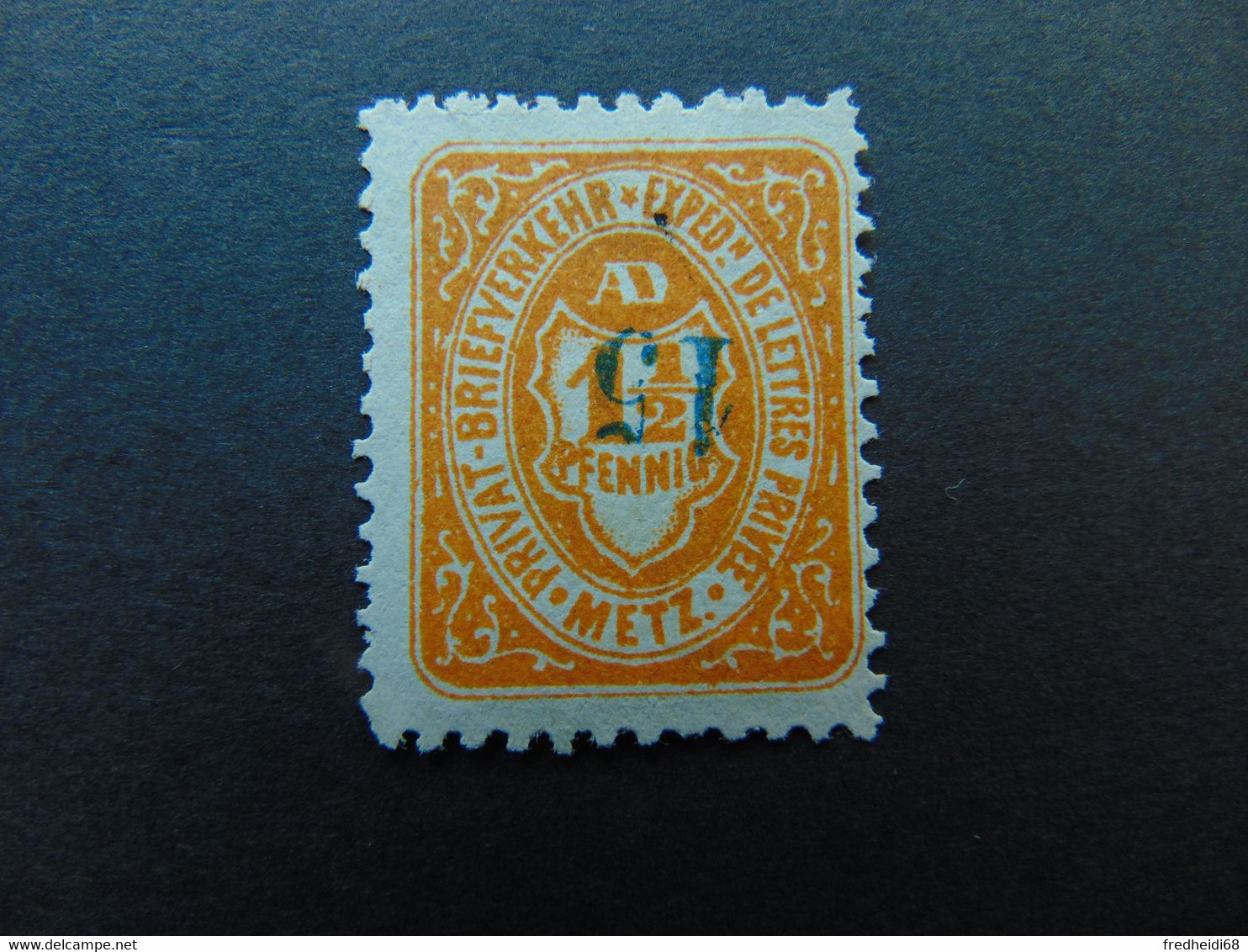 N°. 80a(*) Surcharge Renversée (catalogue De L'ASPAL) Des Postes Locales De Metz - Unused Stamps