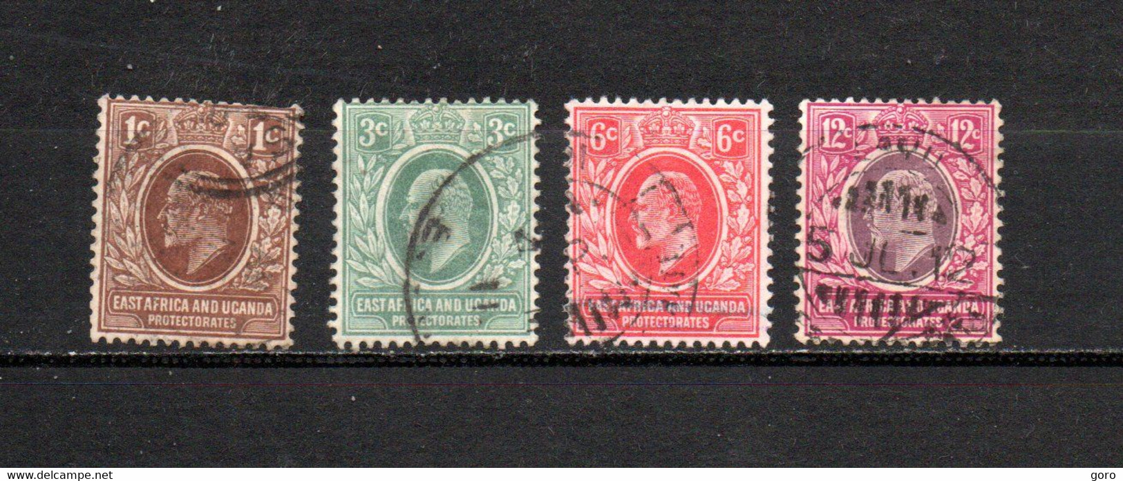 Africa Oriental Británica  1907  .-  Y&T  Nº   124/126-128     ( 124  Falta Punta  ) - British East Africa