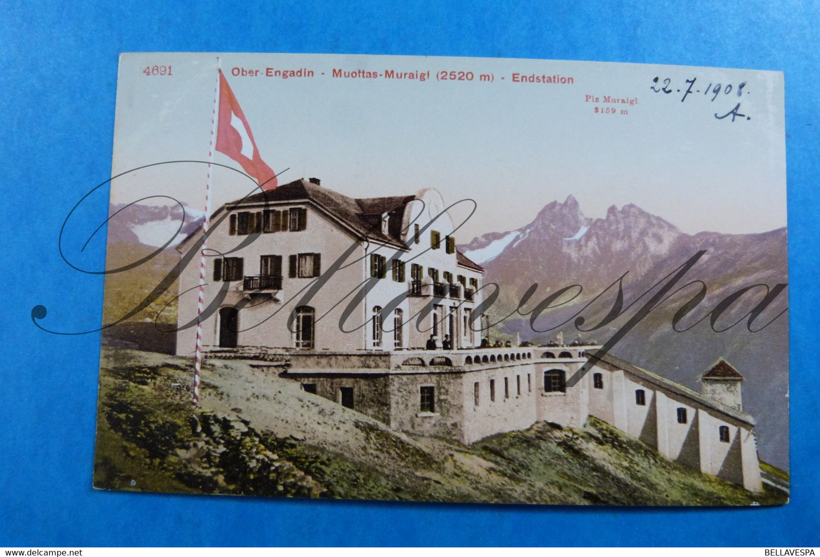 Ober-Engadin Muottas Muraigi Endstation Piz  Muraigl  1908 - Otros & Sin Clasificación