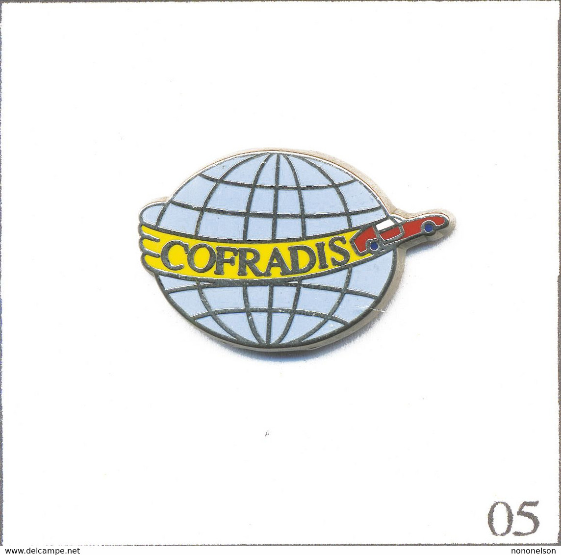 Pin's Fabricant Jeu “Cofradis“ (Solido) - Jouets Miniatures - Automobile Ferrari. Est. Locomobile. Zamac. T885-05 - Ferrari